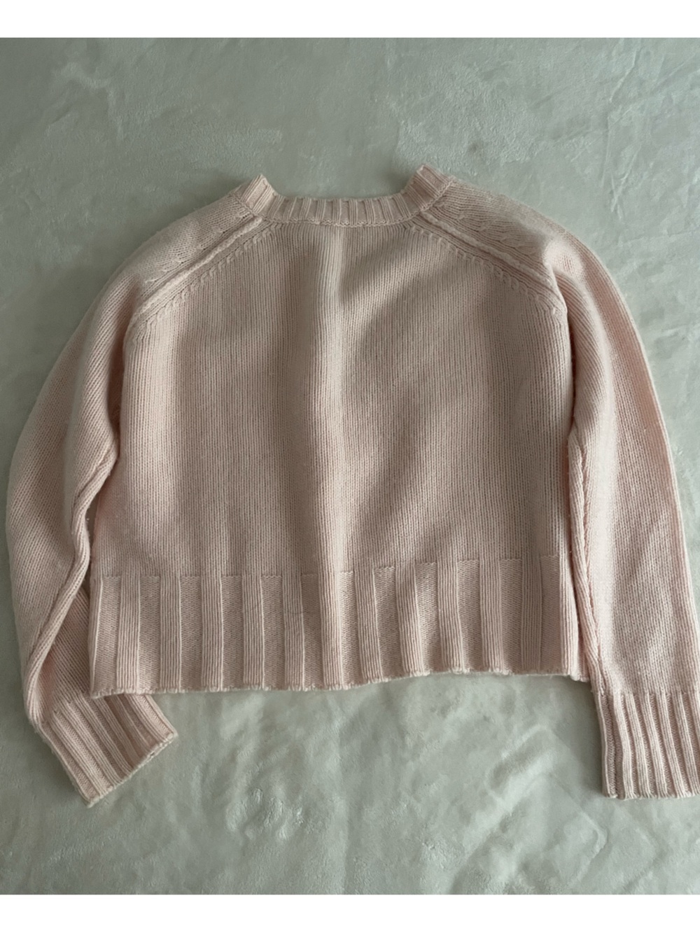 Brazeau Tricot Pale Pink Cashmere Sweater - Picture 7 of 7
